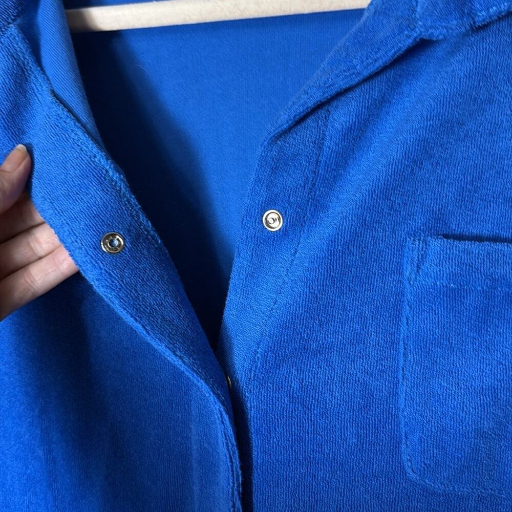 Vacancy Daylight Terry Mini Dress cobalt size 8 - Picture 8 of 10